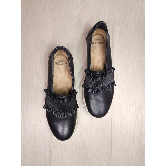 Earth Origins “Ellis” Black Slip-On Flats – Size 6 – Comfort Cushion Insole - Picture 1 of 12